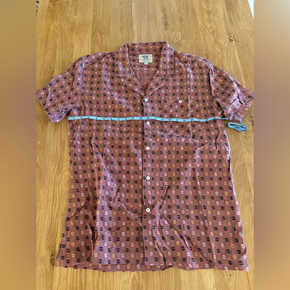 Manresa Mens Camp Collar Shirt Size L
